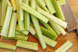 cut celery