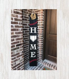 baseball door sign