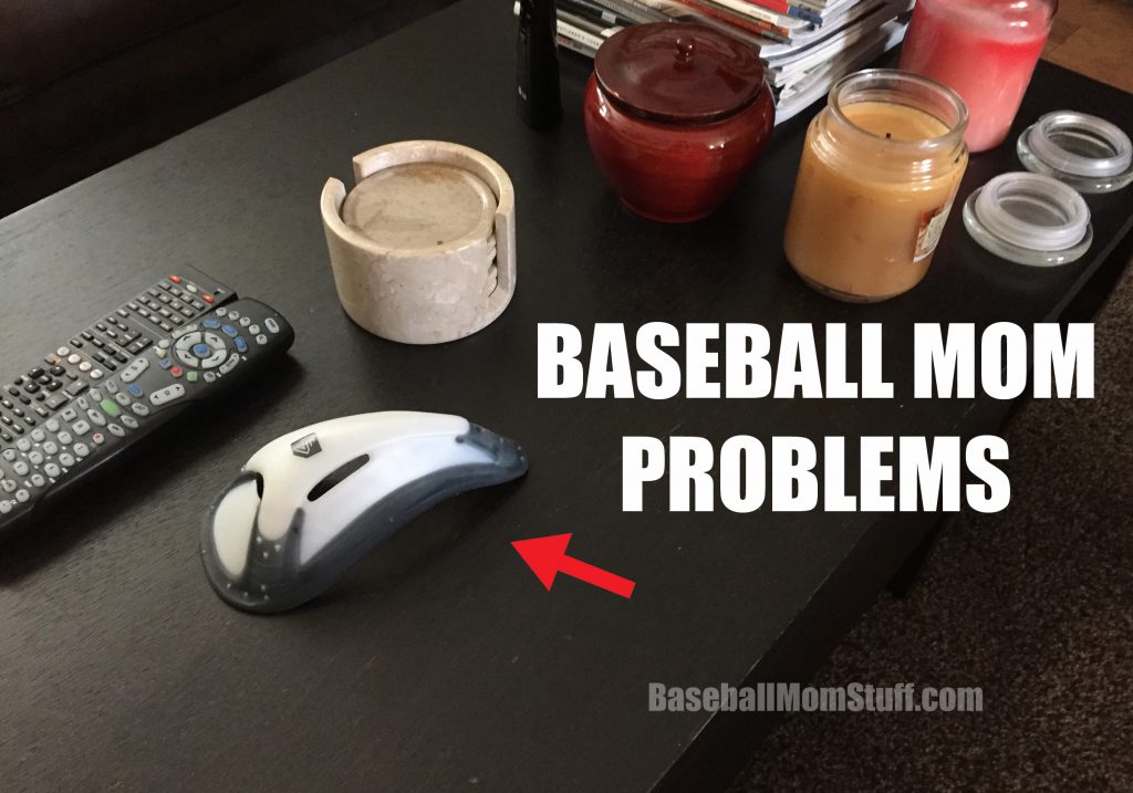 baseball mom problems cup on table meme