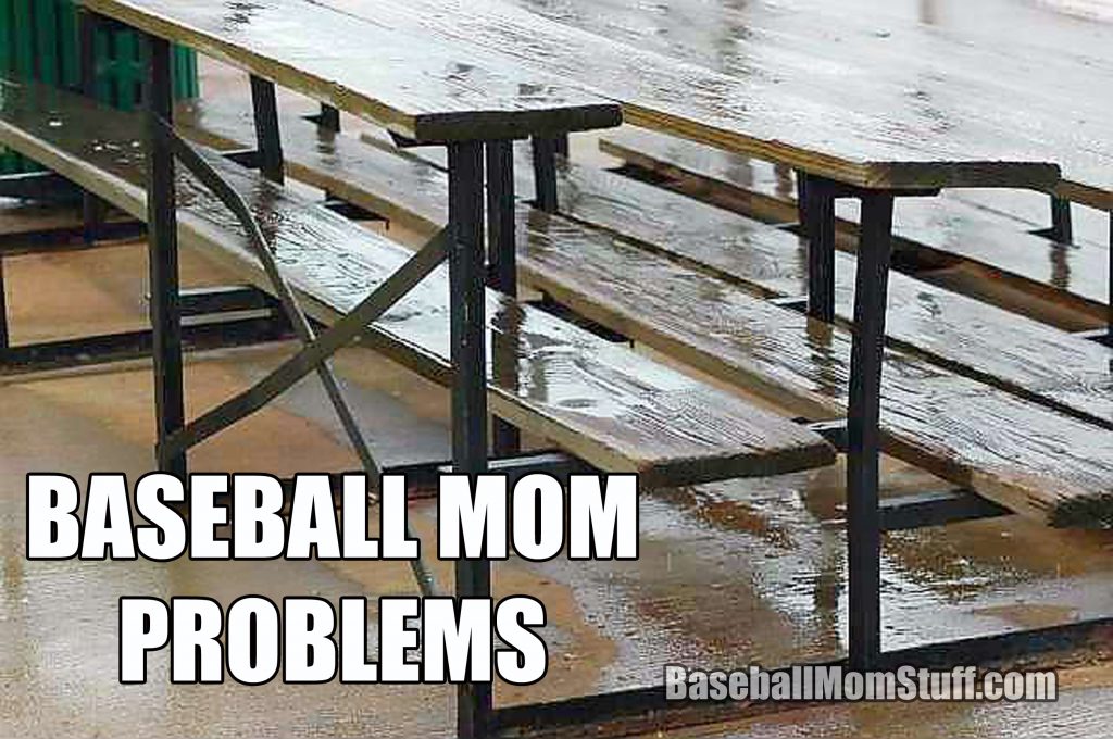 baseball mom problems wet bleachers meme