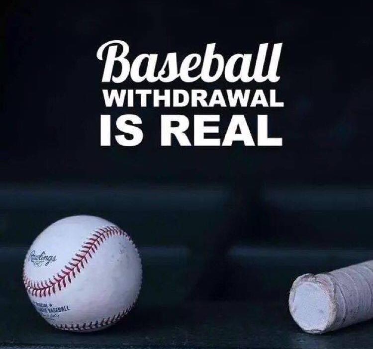 Baseball withdrawal is real. | Baseball quotes, Braves ...