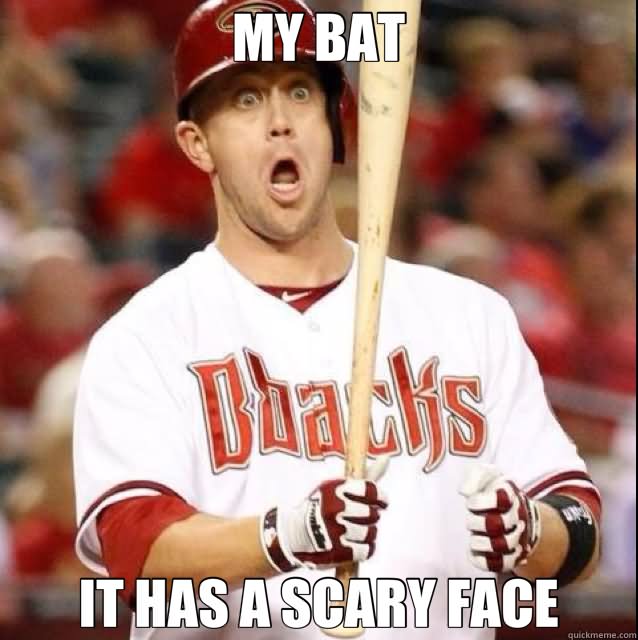 my bat has a scary face meme