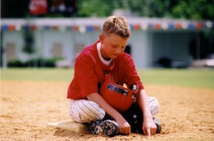 bored baseball player