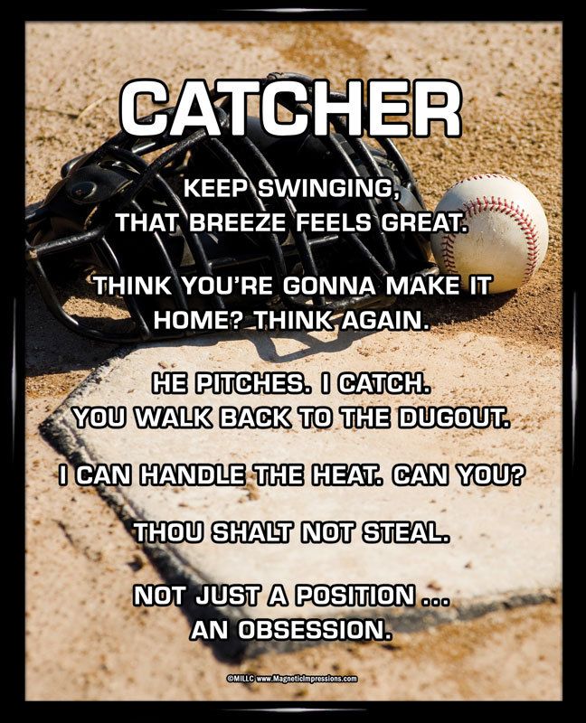 baseball catcher quote meme