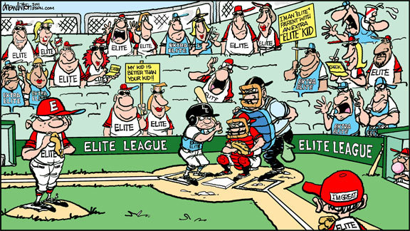 elite league baseball cartoon