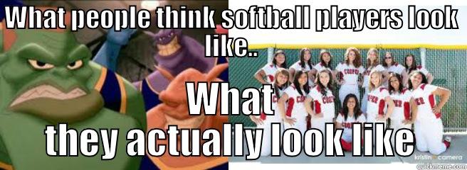 what softball players look like