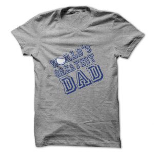 worlds greatest baseball dad tshirt