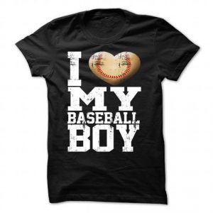 i heart my baseball boy tshirt