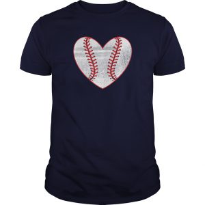 baseball heart tshirt