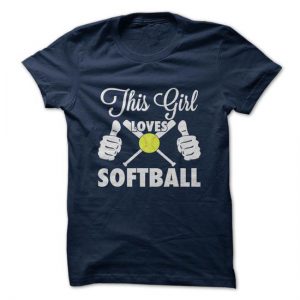 this girl loves softball tshirt