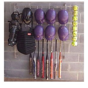 metal baseball rack