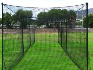 FORTRESS 55 foot Ultimate Baseball Batting Cage Net, Poles & L Screen Package