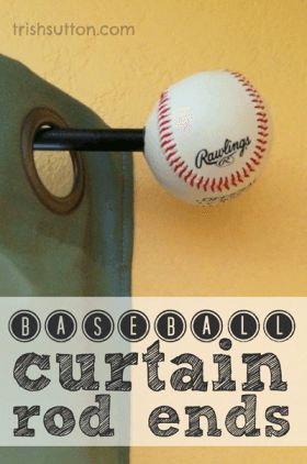 baseball-curtain-rod-ends