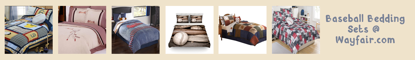 wayfair baseball bedding banner thin orange