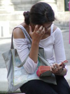 woman reading a book