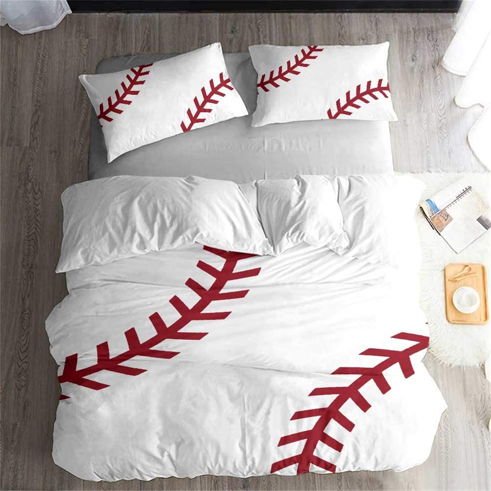LanS Precise Baseball Sport Series Duvet Cover Bedding Set