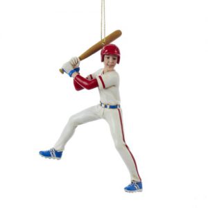 boy baseball player ornament