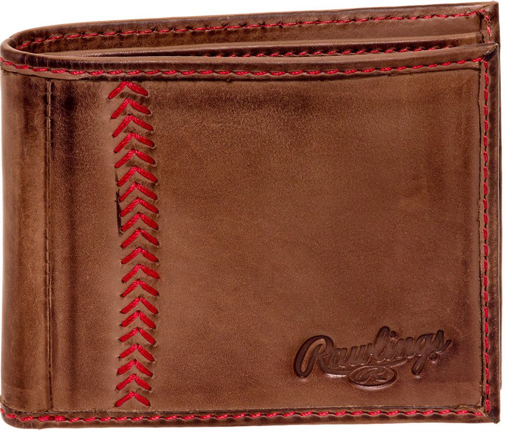 rawlings tanned leather wallet