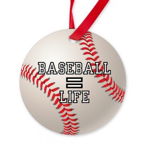baseball is life ornament