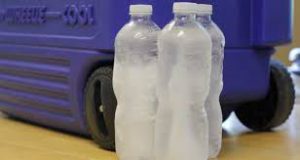 frozen water bottles