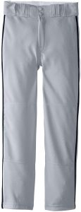 easton youth gray piped baseball pants