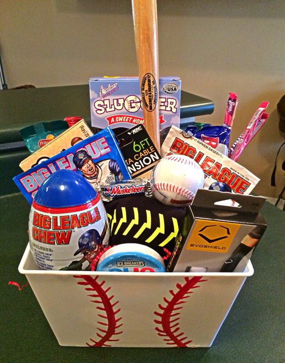 baseball mom gift basket