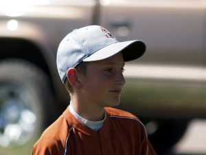 baseball player with gray cap