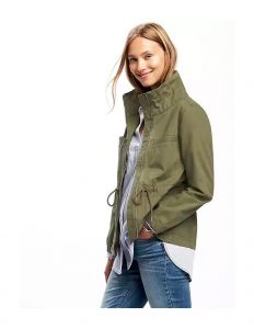 twill field jacket army green