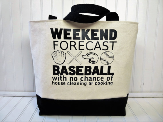 weekend forecast baseball bag