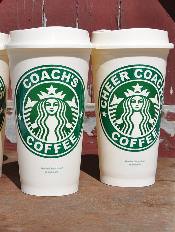 Starbucks coach's coffee cups