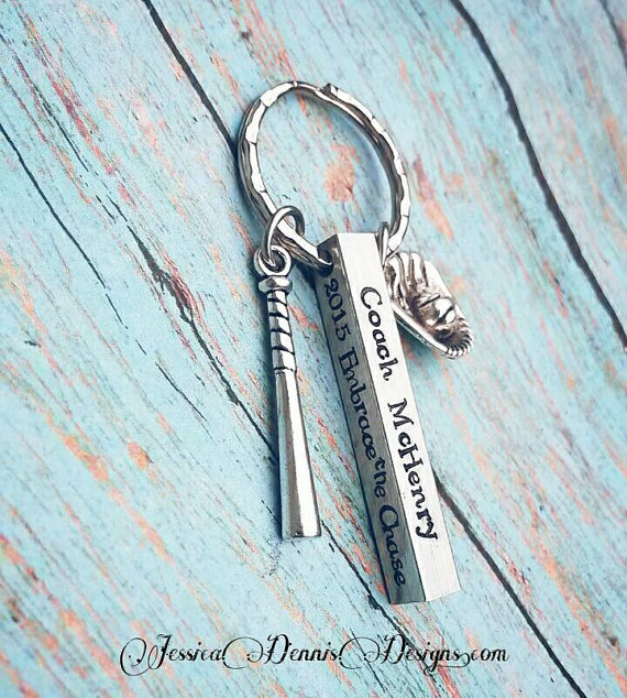 engraved coach keychain