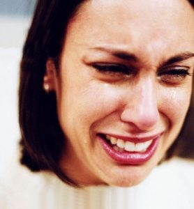 woman crying