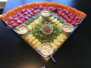 baseball party tray