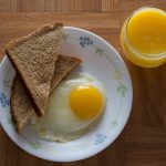eggs toast and juice