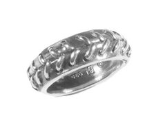 Symbology Baseball Ring Silver Plated