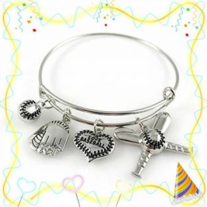 baseball bangle bracelet