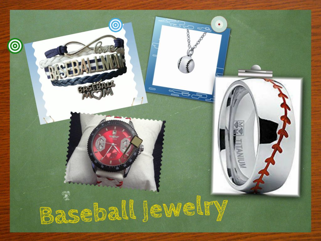 baseball jewelry collage