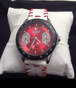 winner watch face with baseball strap