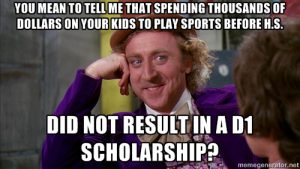 baseball Scholarship Meme