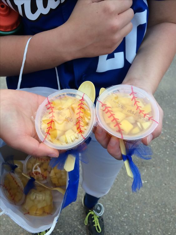 Baseball Fruit Cups 