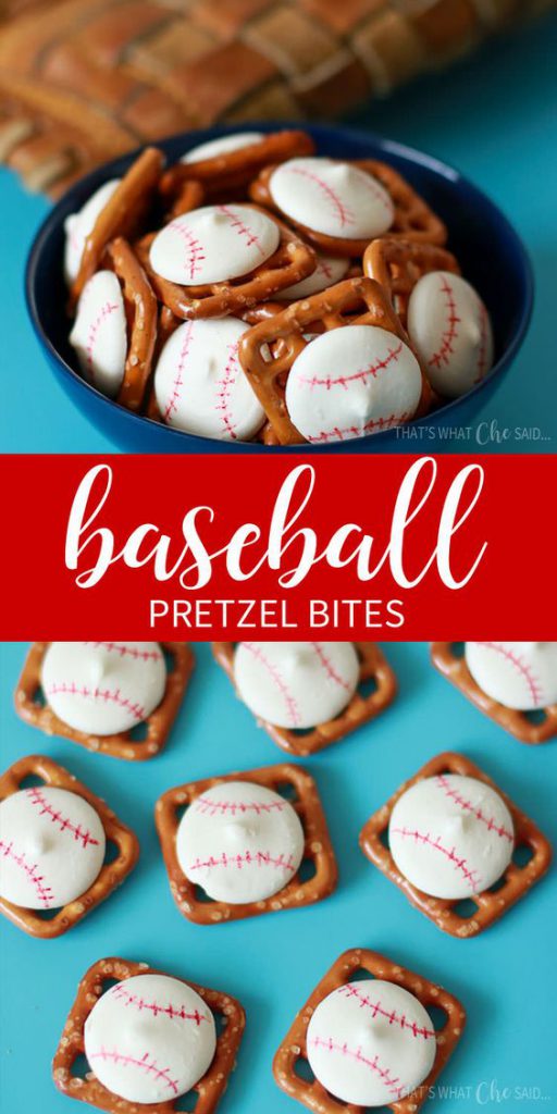 baseball pretzel bites