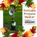 portable propane heater banner