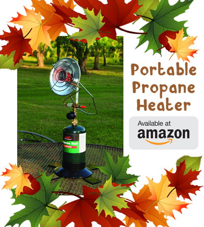 portable propane heater banner