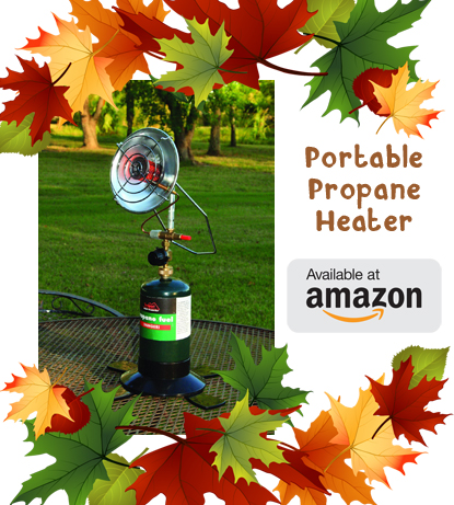 portable propane heater banner