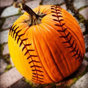 pumpkin with painted threads