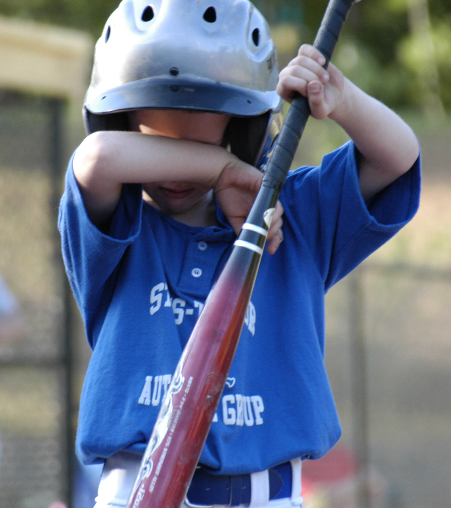 sad baseball kid