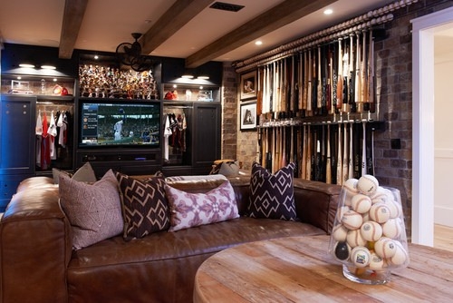 New York baseball man cave  Attic rooms, Baseball man cave, Man