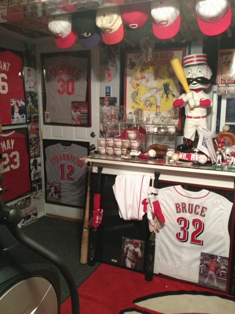 baseball garage mancave