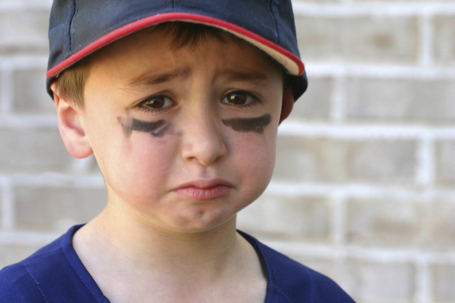 sad baseball boy