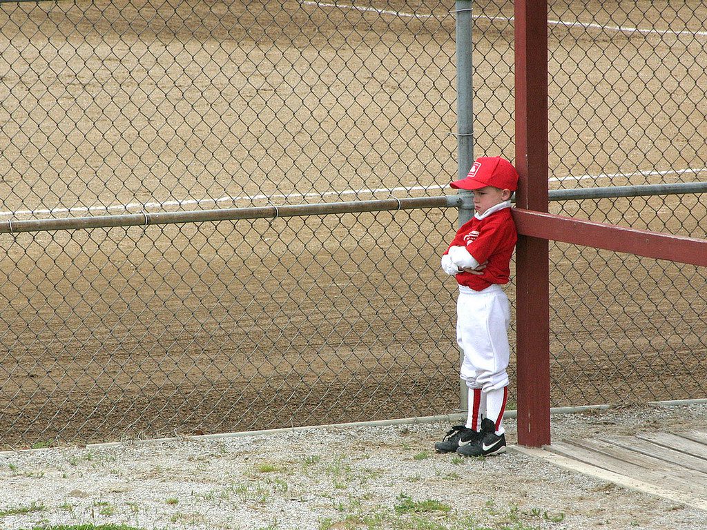 angry baseball kid